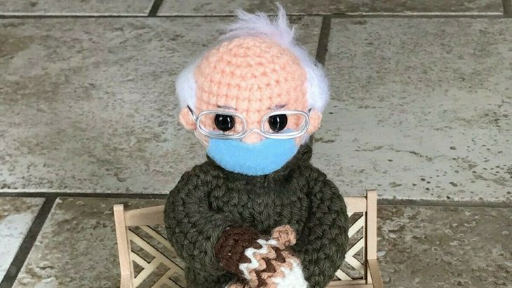 ebay bernie sanders crochet doll